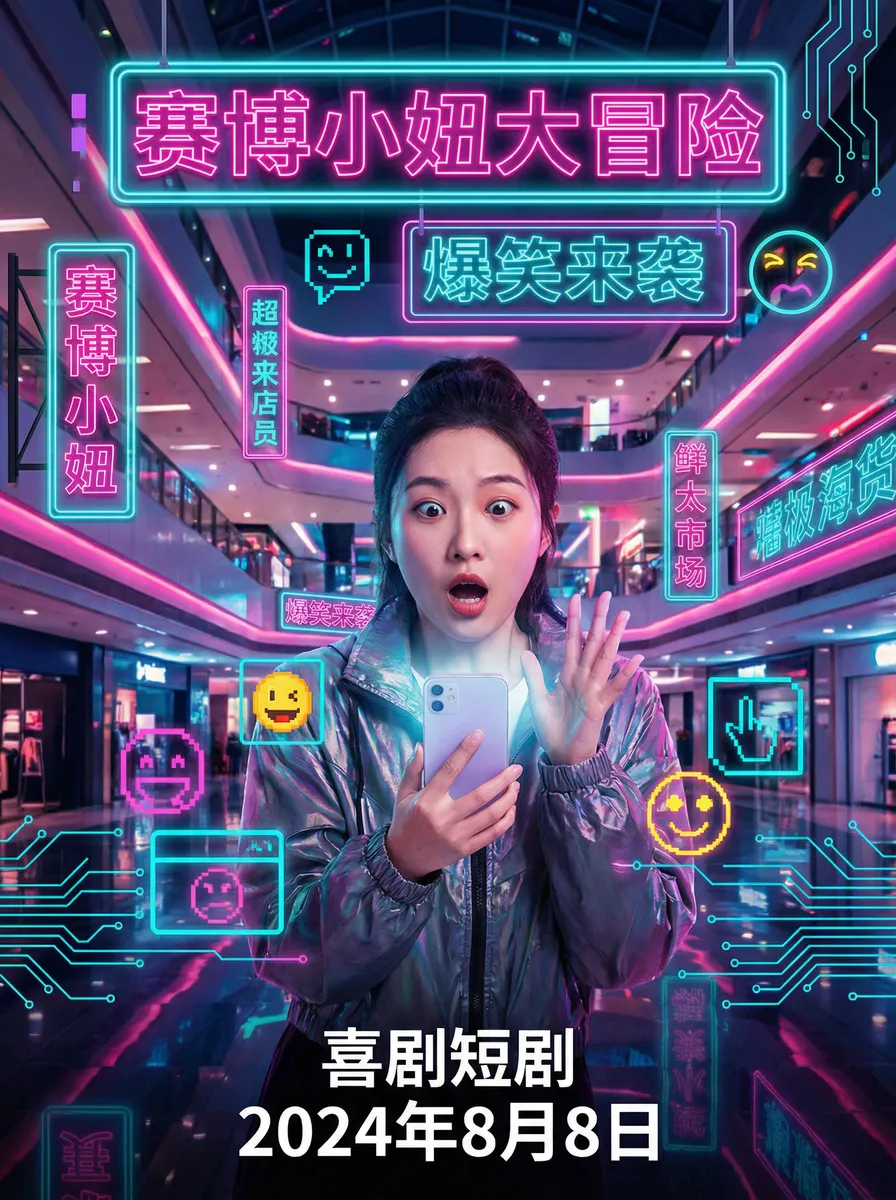 亚洲va在线va天堂XX xX 搞笑喜剧短剧 - 赛博小妞大冒险海报